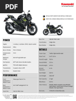 2025 Kawasaki Ninja ZX-4RR Specs | PDF | Horsepower | Anti Lock