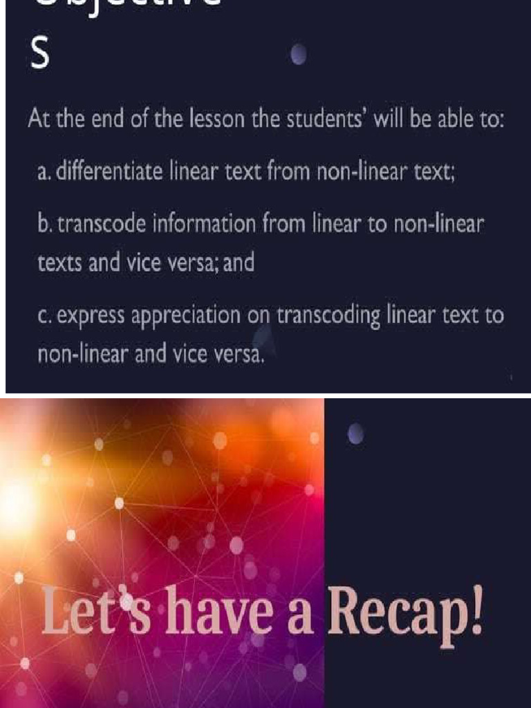 4th Week-Linear and Non Linear Text | PDF