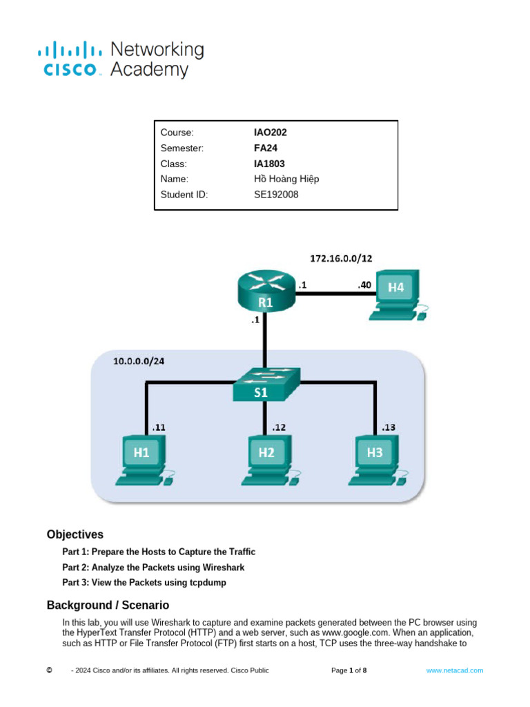 Wireshark TCP Handshake Analysis Lab | PDF | Transmission Control ...