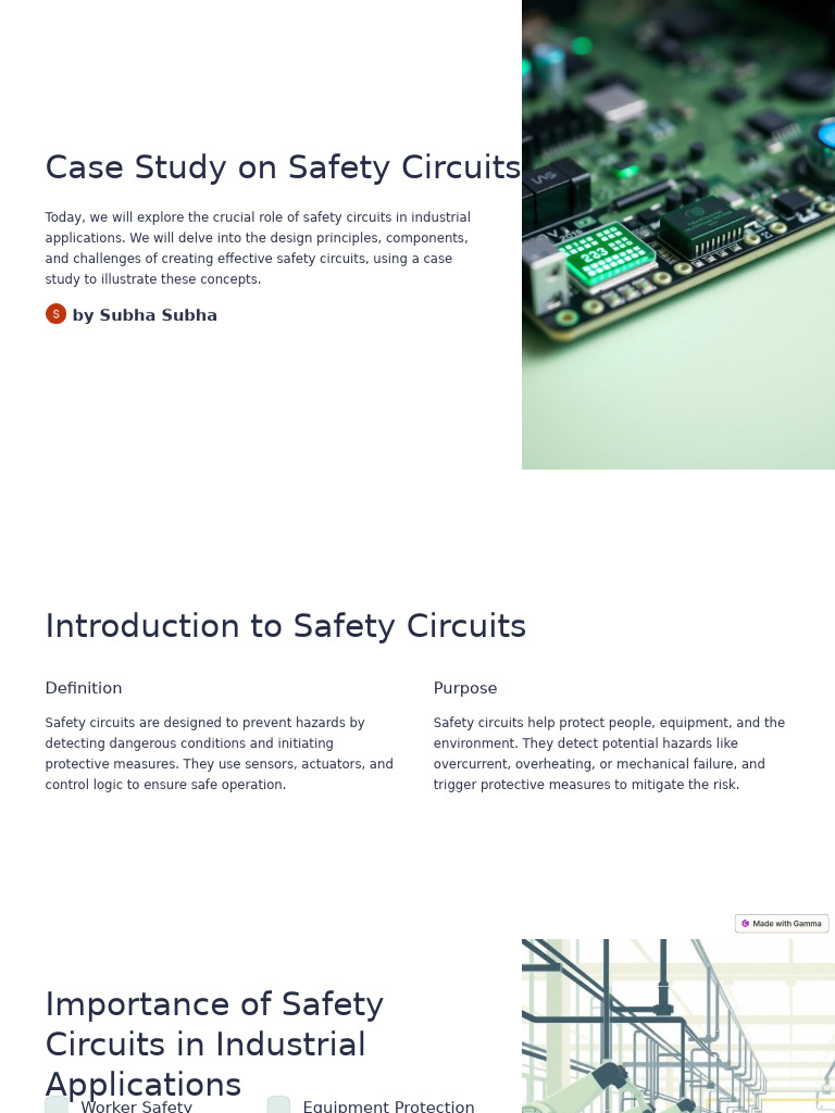 Safety Circuit Design in Industry | PDF | Safety | Hazards