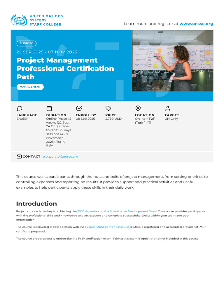 Project Management Certification Course | PDF | Project Management ...