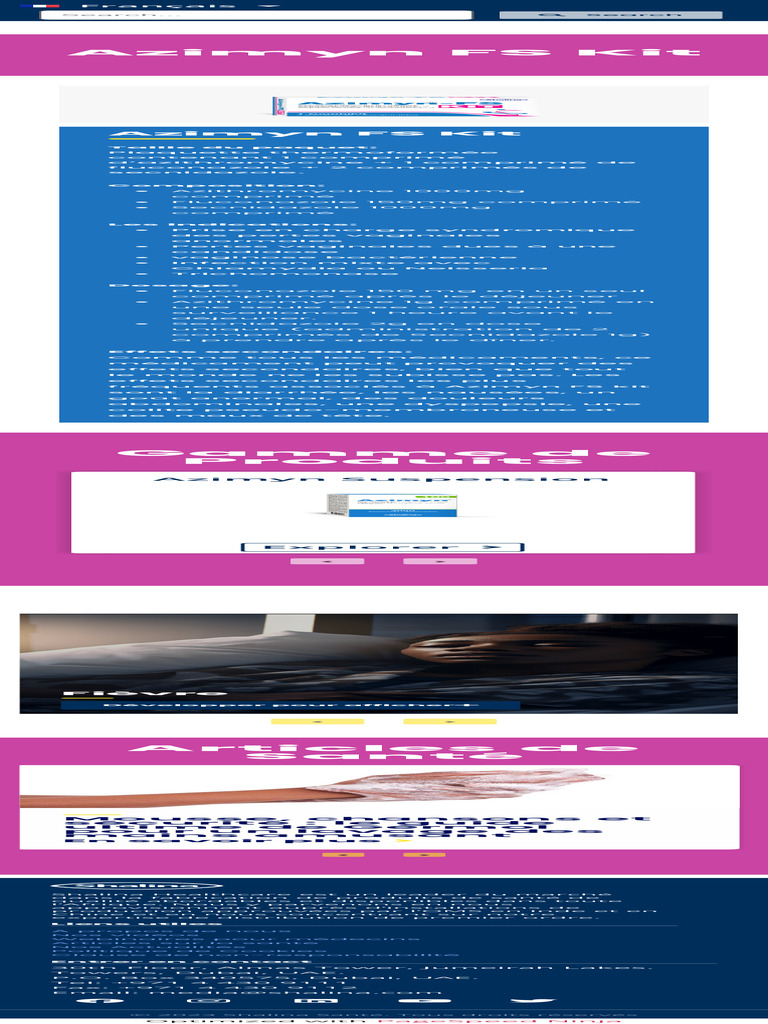 Azimyn FS Kit : Traitement des infections | PDF | Médecine | Médecine ...