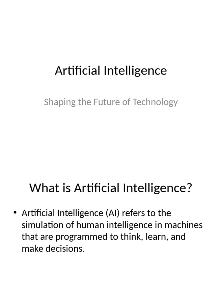 Understanding Artificial Intelligence Basics | PDF