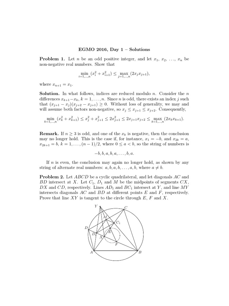 EGMO 2016 Problem 3: Blue Cells Minimum | PDF | Mathematics | Discrete ...