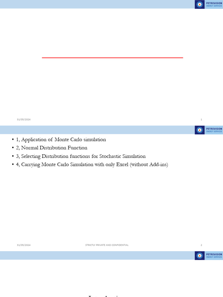 Monte Carlo Simulation in Excel | PDF | Probability Distribution ...