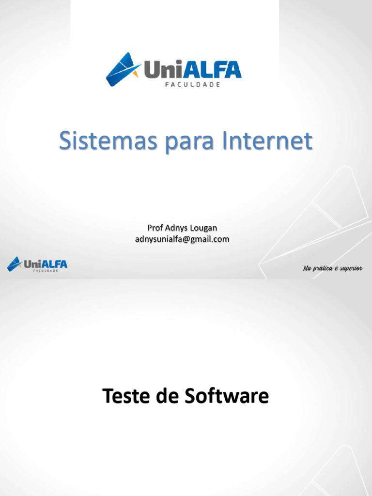 Teste de Software: Conceitos e Princípios | PDF | Testes de software ...