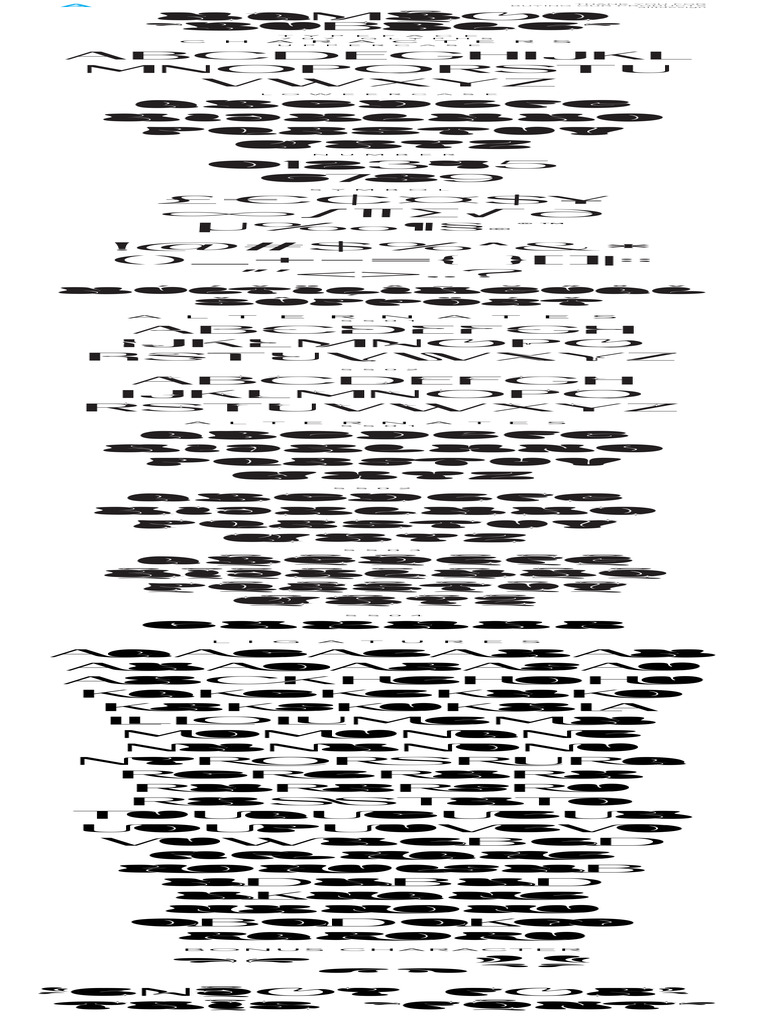 Comprehensive Glyphs and Characters Guide | PDF