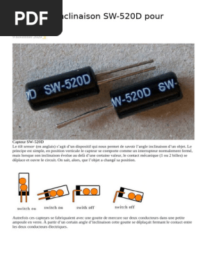 Capteur Vibration Sensible Lot De 20 Capteurs D'Inclinaison SW-200D - Interrupteurs à Bille Métallique Pour Arduino Raspberry Pi Composant électronique Sensible