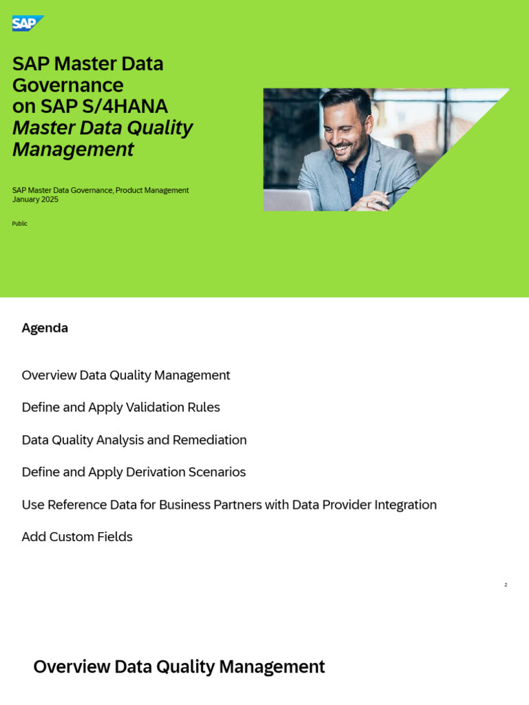 SAP Master Data Governance Overview | PDF | Data Quality | Analytics