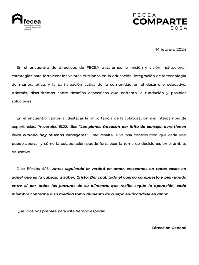 Encuentro FECEA: Educación y Valores Cristianos | PDF | Enseñando ...