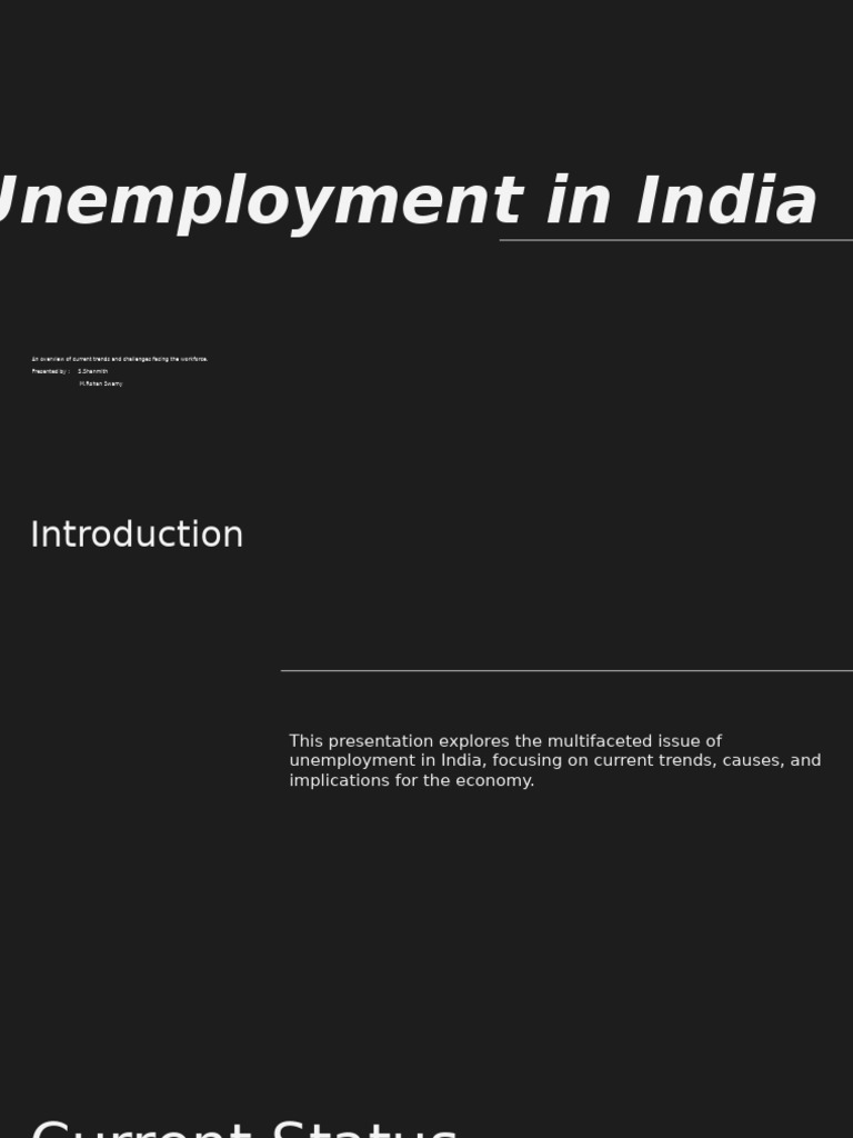 Unemployment Trends in India | PDF | Unemployment | Recession