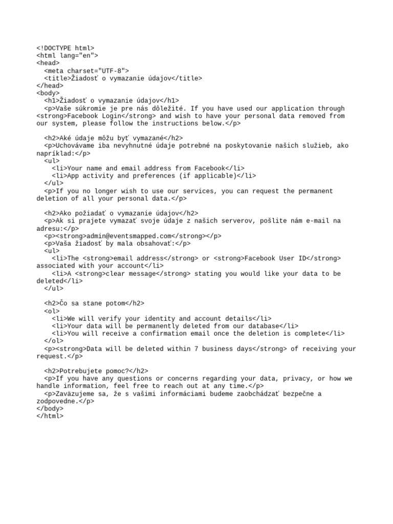 Data Deletion SK | PDF