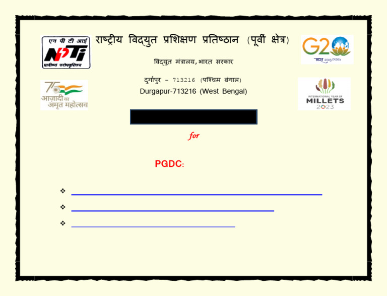 PGDC 2023-2024 Admission Details | PDF