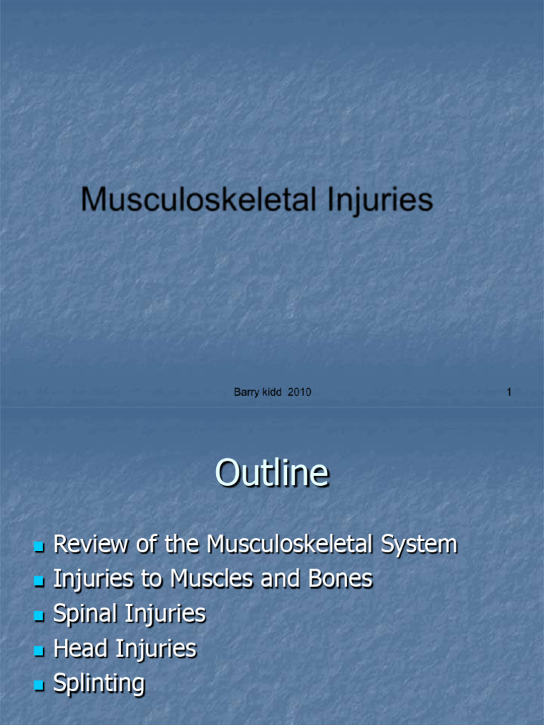 Musculoskeletalinjuries 201205050339 | PDF | Human Musculoskeletal ...