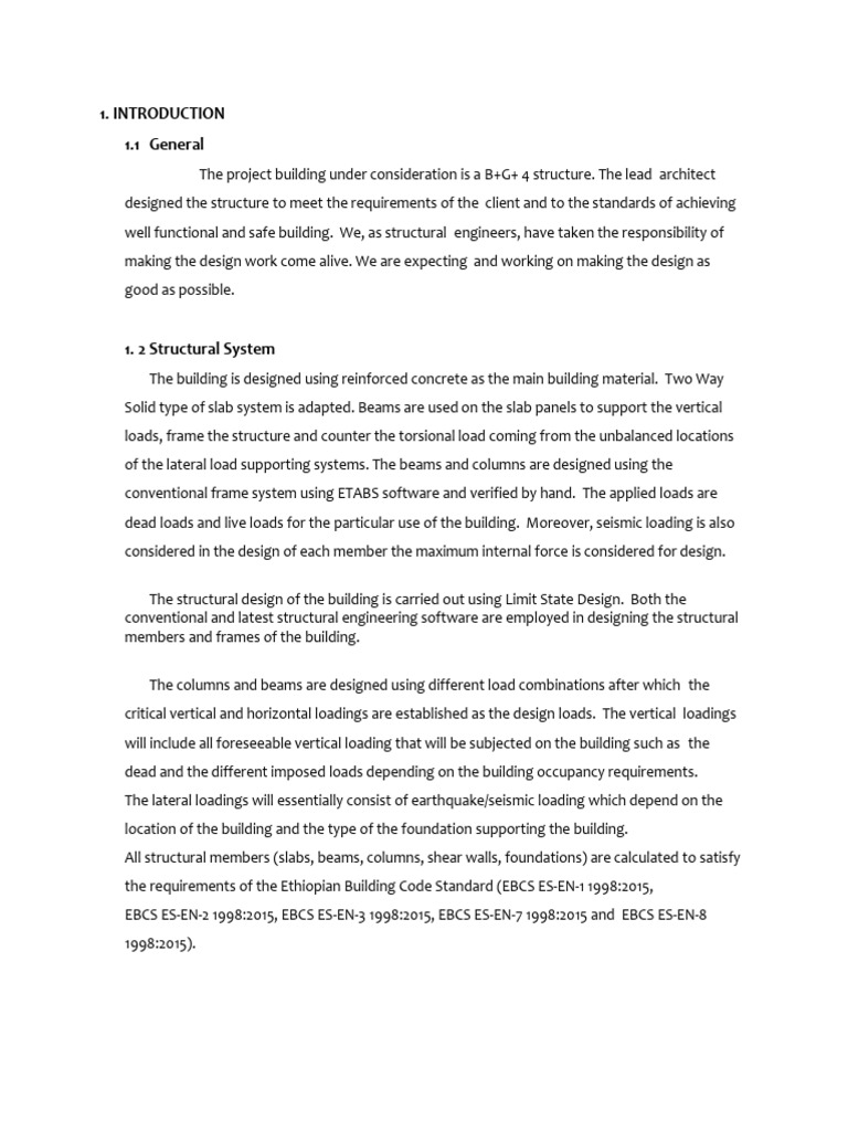 FK B+G+4 MIXED USE FINAL ST MAY 07 2019 STATICAL REPORT | PDF ...