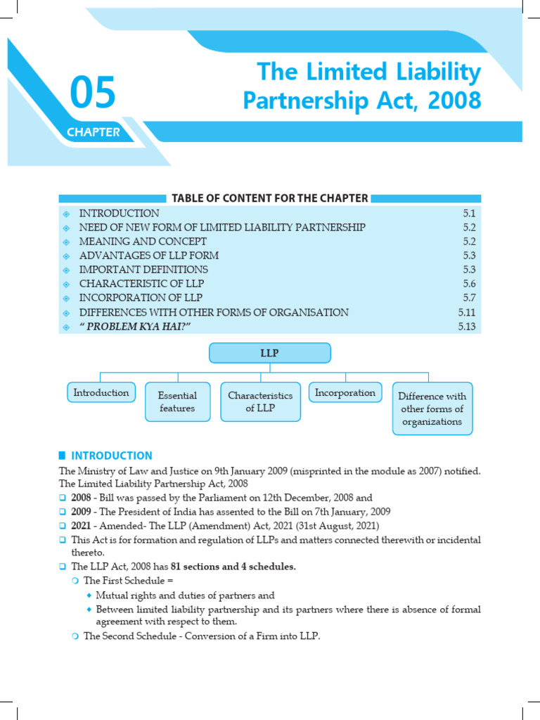 Limited Liability Partnership | PDF | Limited Liability Partnership ...