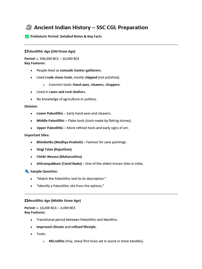 Ancient Indian History SSC CGL PDF, Download For Free intelligence overview