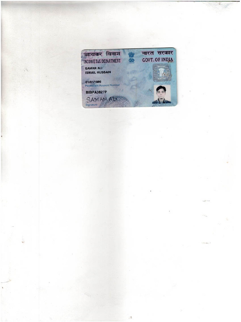 Pan Card | PDF