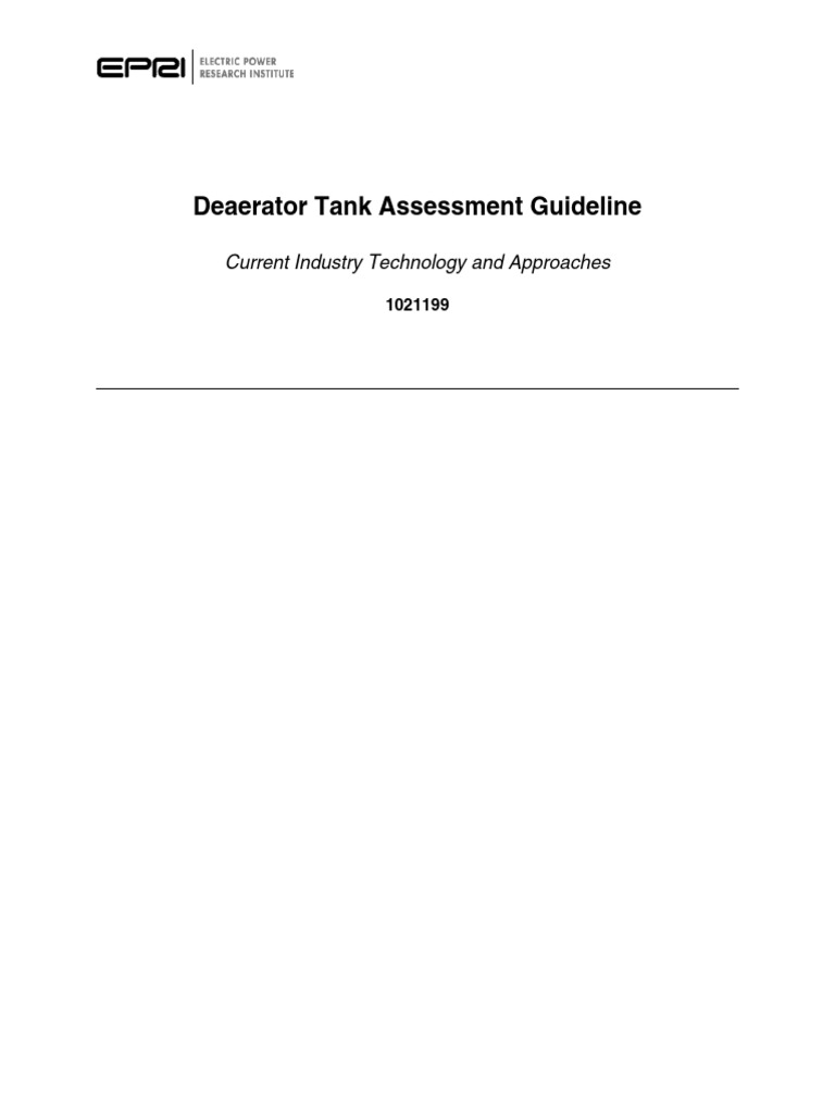 Deaerator Tank Assessment Guidelines | PDF | Nondestructive Testing ...