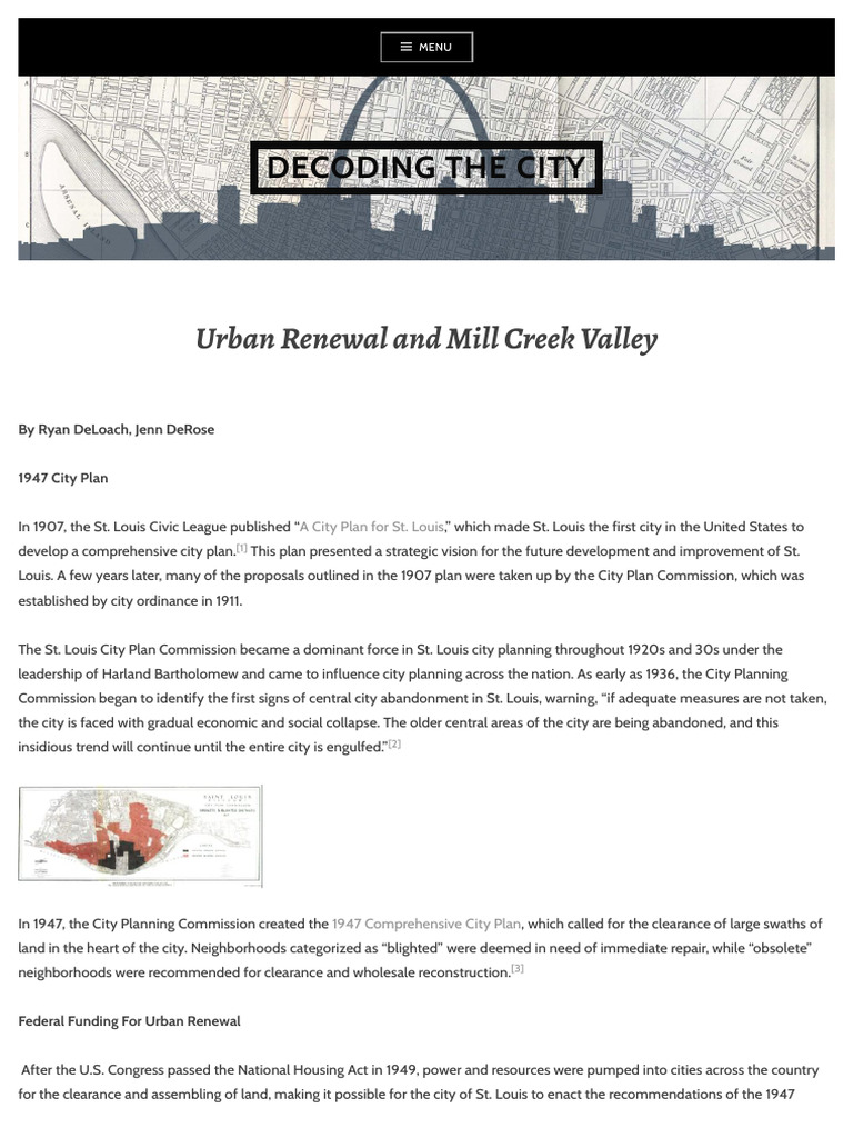 Urban Renewal and Mill Creek Valley - Decoding The City | PDF | Urban ...