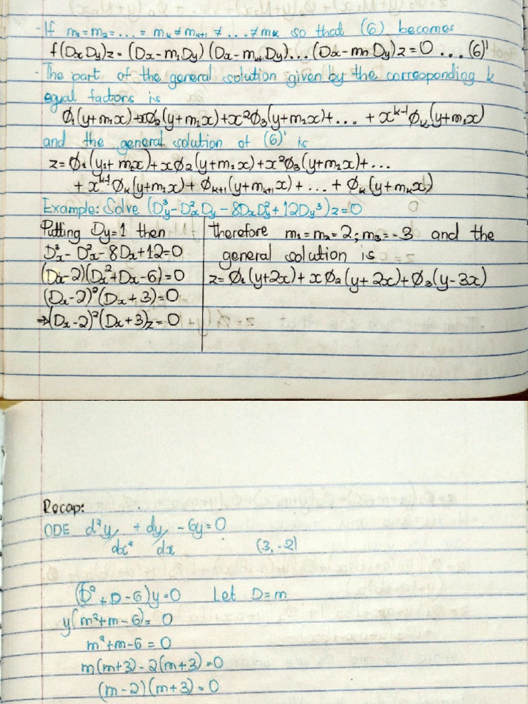 PDE II Notes - 19th Feb 2025 | PDF