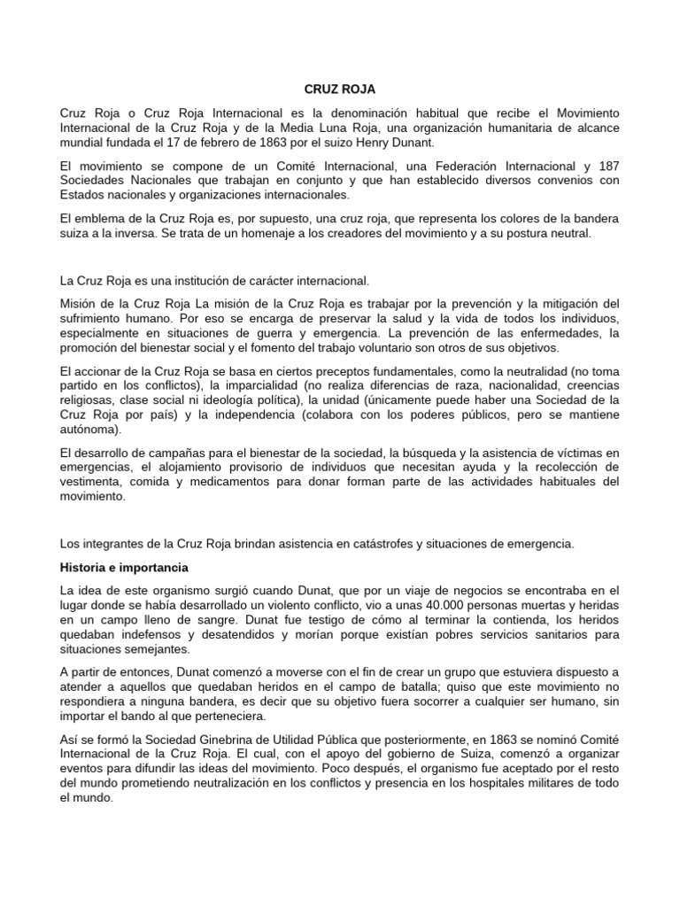 Cruz Roja 2024 | PDF | Movimiento Internacional de la Cruz Roja y de la ...