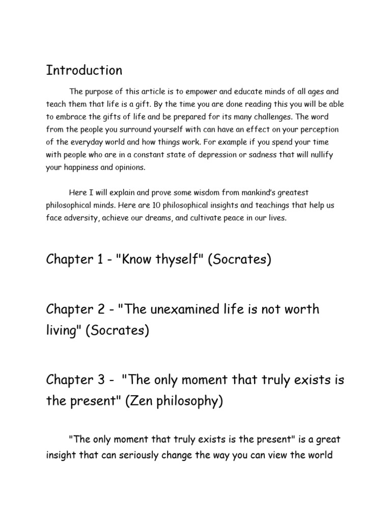 Empowering Life Through Philosophy | PDF | Meaning Of Life | Socrates