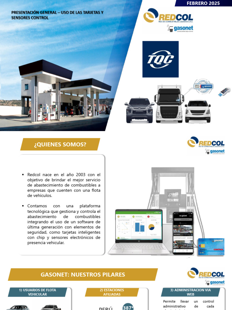 Presentacion Del Uso de Tarjetas Control Gasonet - Proveedor Redcol ...