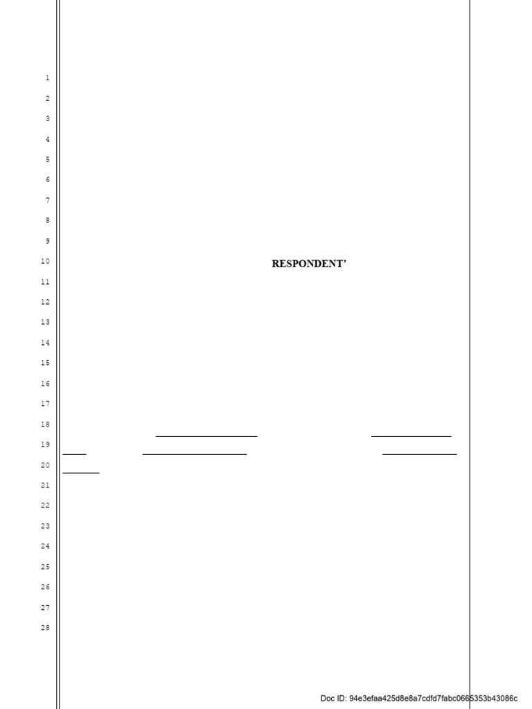 Respondent's Declaration on DVRO Violation | PDF | Restraining Order ...