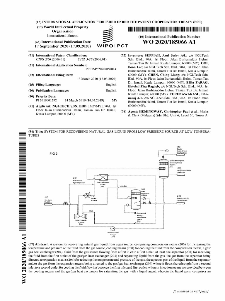 System For Recovering Natural Gas Liquid From Low Pressure Source at ...