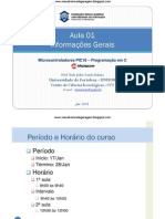 Aula 01 - Informações Gerais