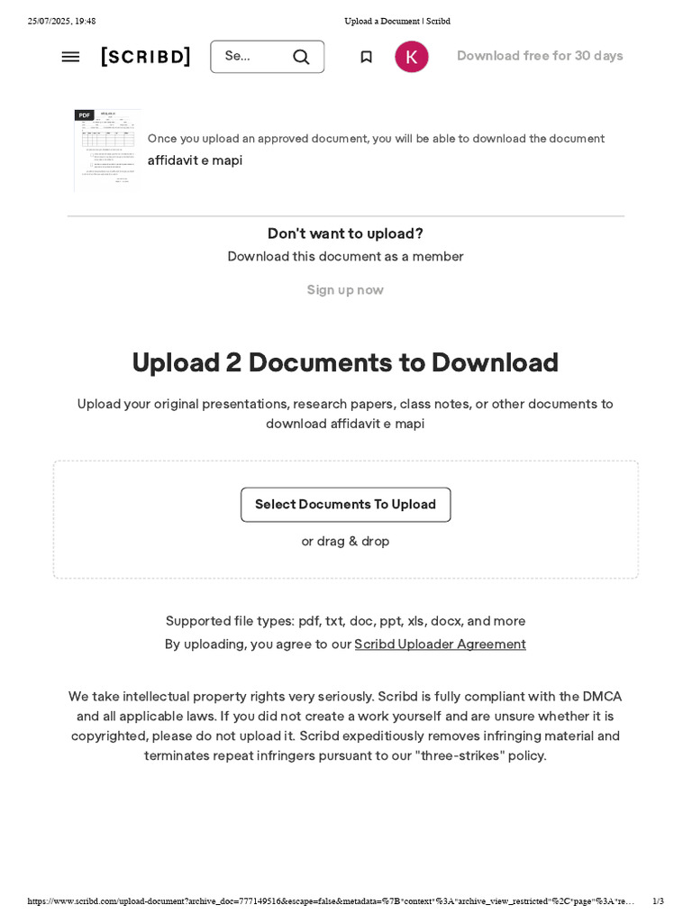 Upload A Document - Scribd | PDF | Scribd