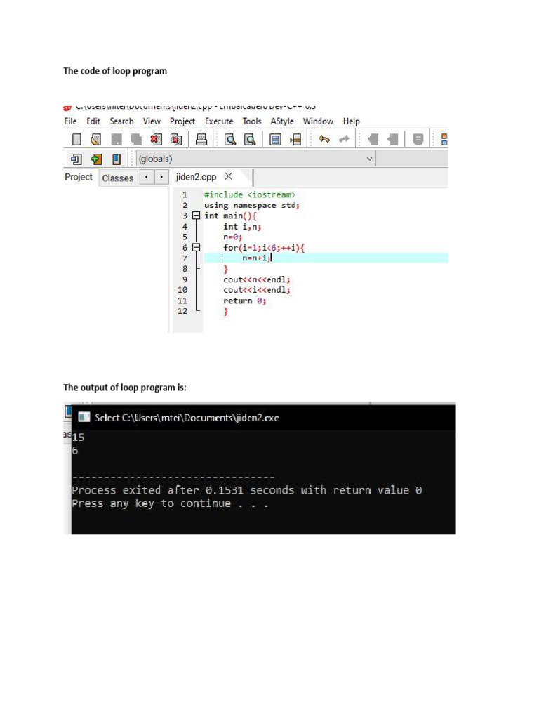 RAM Representation in Loop Program | PDF