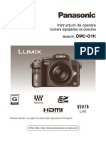 Manual de Utilizare Panasonic G1