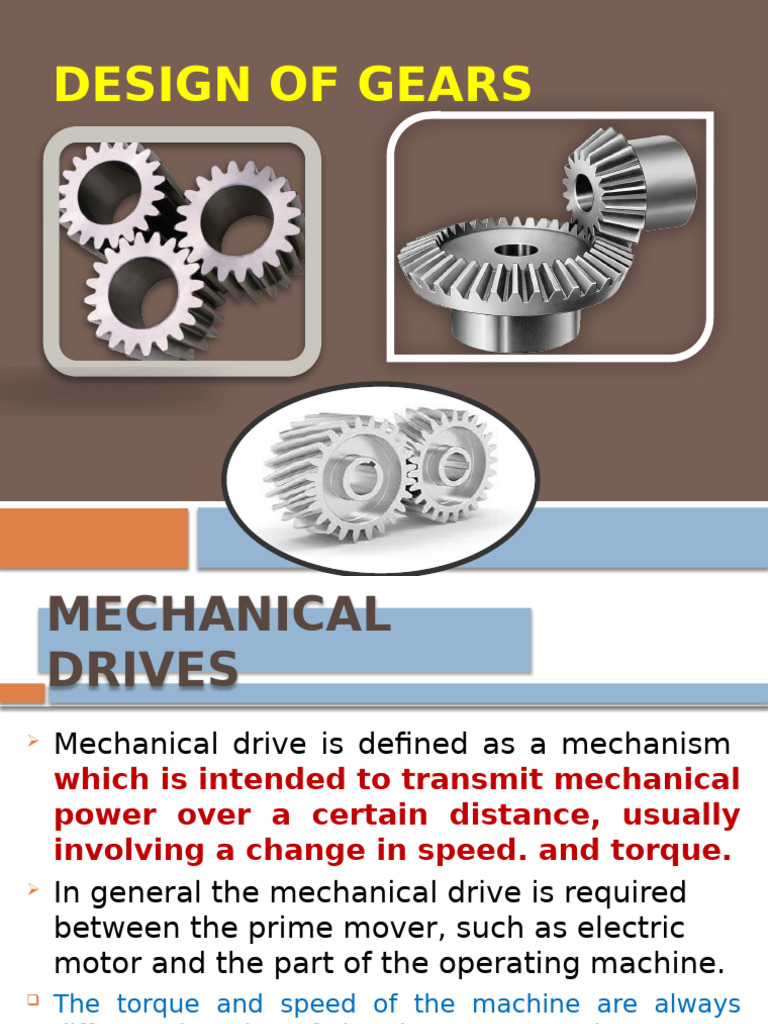 Gear Drives: Design and Selection Guide | PDF | Gear | Belt (Mechanical)
