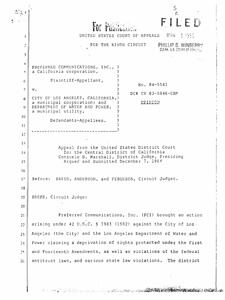 I Led: Ptil T . S | PDF | First Amendment To The United States ...