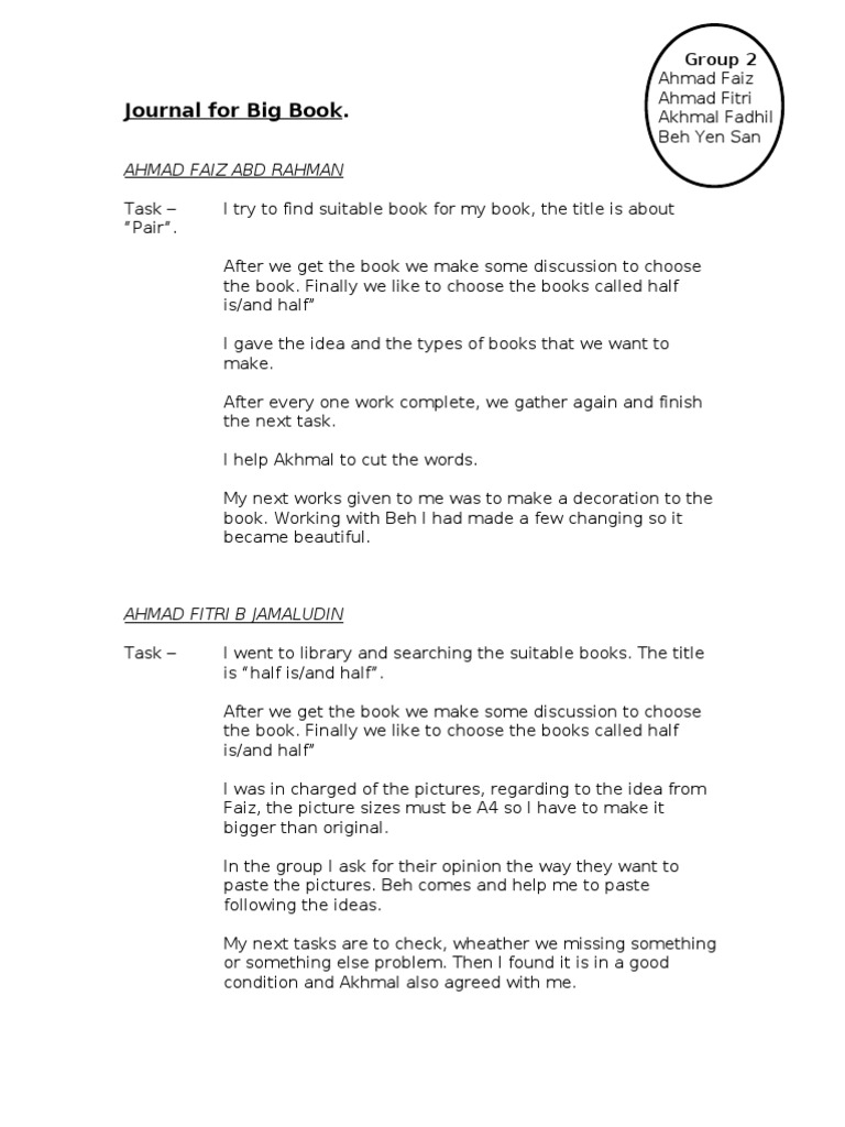 Collaborative Book Project Summary | PDF | Self-Improvement