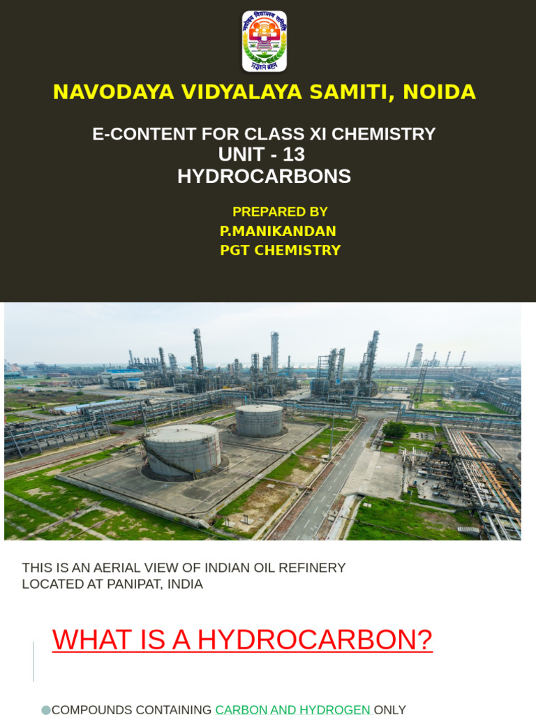 Class XI Chemistry: Hydrocarbons Guide | PDF | Alkane | Alkene
