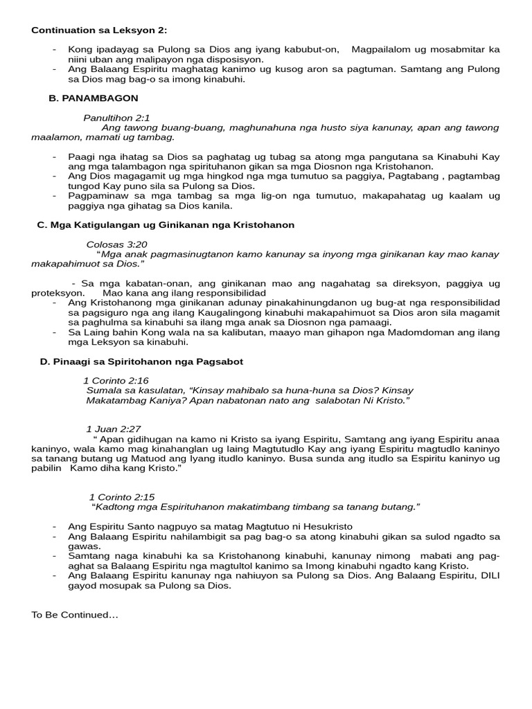 Leksyon 2 | PDF