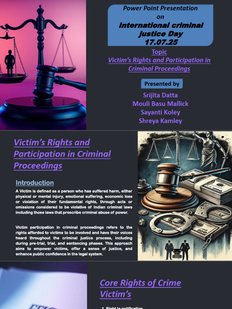 Victim Rights in Criminal Justice System | PDF | Crimes | Crime & Violence