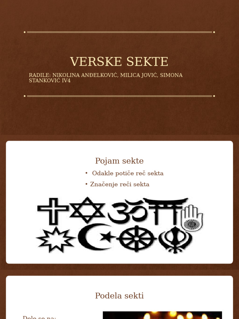 Verske Sekte | PDF