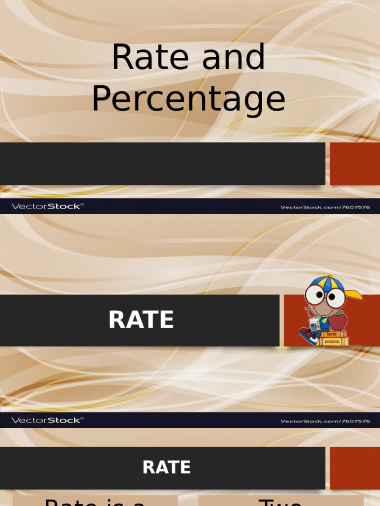 Rate and Percentage | PDF