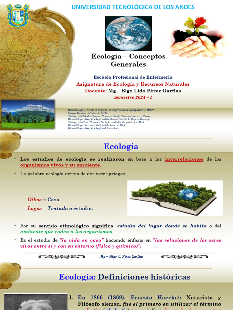 Clase 1 | PDF | Ecología | Entorno natural
