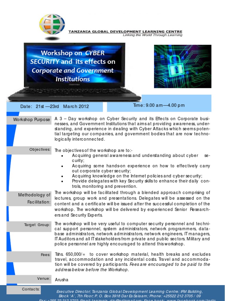 Cyber Security Workshop for Corporates | PDF | Computers