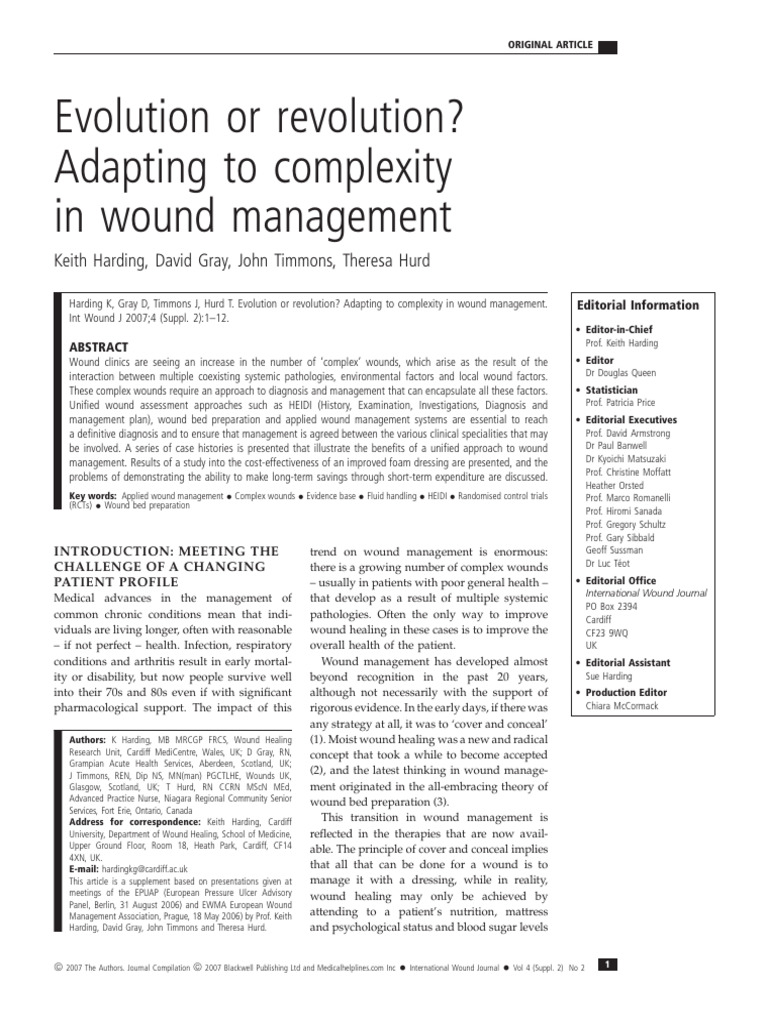 HEIDI Approach in Complex Wound Care | PDF | Wound | Medical Specialties
