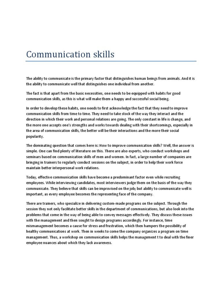 Enhancing Effective Communication Skills | PDF | Rhetoric ...