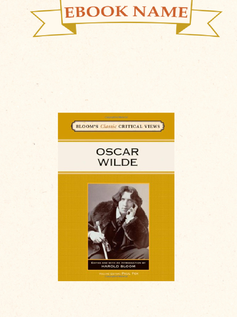Oscar Wilde 1st Edition Harold Bloom download | PDF | Oscar Wilde
