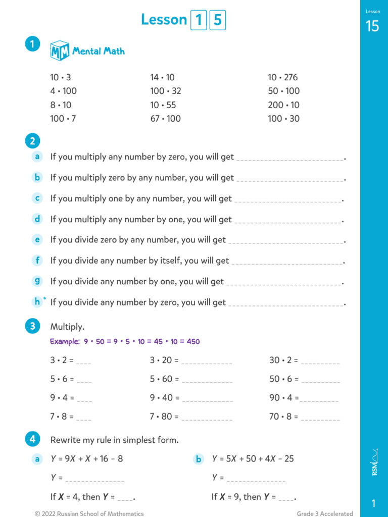 Lesson 15 Practice Problems Answers | PDF | Mathematics
