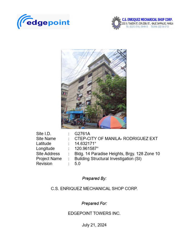 Building Structural Investigation Report | PDF | Strength Of Materials ...