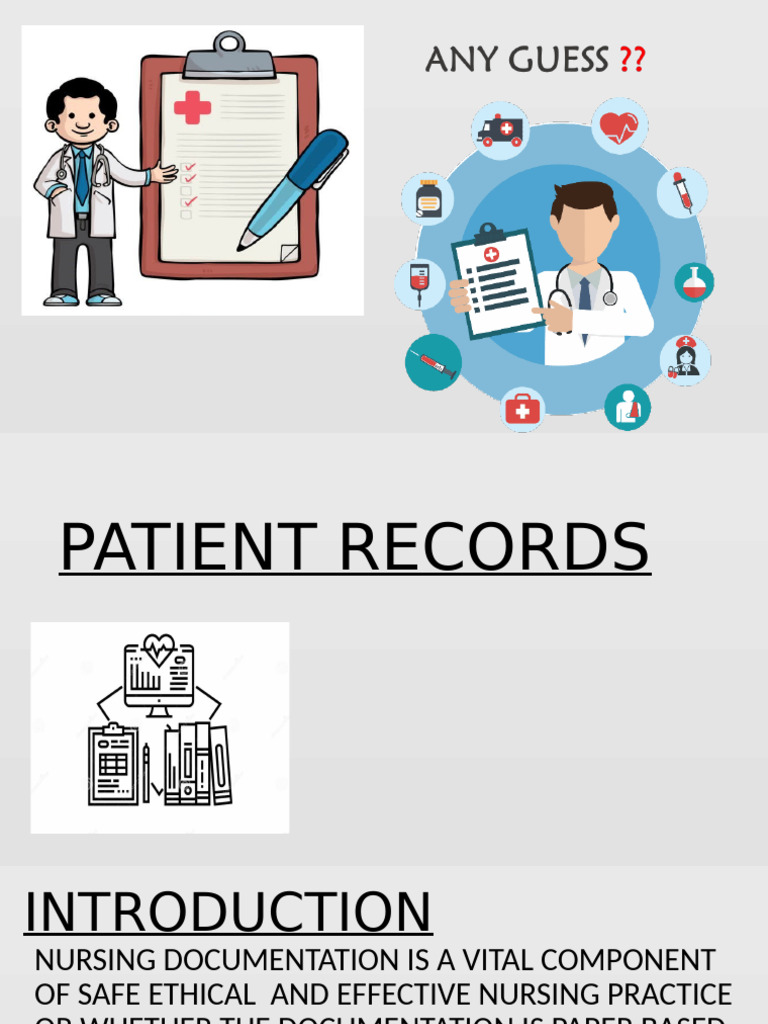 Essential Guidelines for Patient Records | PDF
